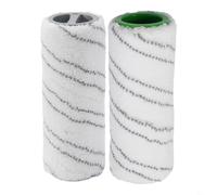 Cepillos de rodillo limpiador de suelos duros, paquete de 2 reutilizables | Paquete de 2 microfibra amarilla, alta absorción de suciedad, se adapta a FC3/FC5/FC7, lavable a máquina hasta 60 °C
