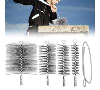 Cepillos De Tubo De Estufa,4 Piezas Cepillo De Limpieza Para Chimenea,Cepillos Para Tubo De Estufa,Cepillo Para Limpiar Chimeneas Para Limpieza De Chimeneas,Limpieza De Calderas,30mm,50mm,80mm,150mm