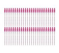 Cepillos Desechables para rímel de pestañas, varitas Flexibles para Kit de Maquillaje de extensión de pestañas (Rosa roja)