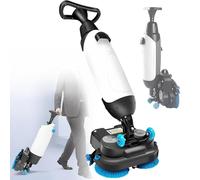 Cepillos eléctricos inalámbricos de 17 pulgadas con tanques duales (4.5 L + 7.5 L), lavadora de piso comercial de 13000 pies cuadrados/h para suelos de madera, azulejos, mármol y cemento, color rojo