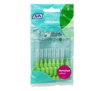 Cepillo interdental TePe, Original, verde, 0,8 mm/ISO 5, 8 ud., eliminación de placa, limpieza interdental eficaz, hilo dental, para espacios reducidos