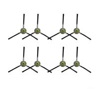 Cepillos laterales de nailon de plástico para robot aspirador UMMUND T7S, paquete de 8 para ayudar a mantener una cobertura de limpieza consistente