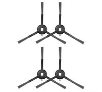 Cepillos laterales de repuesto compatibles con robot aspirador Mova M1 Trouver M1, accesorios de limpieza de esquinas, construcción de nailon de plástico, fácil instalación (paquete de 4)