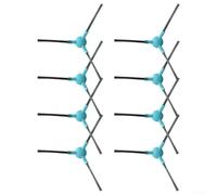 Cepillos laterales de repuesto para Ultenic para T20 Pro, para Honor Choice S3/S3 Plus, R3/R3 Plus Robot Vacuum - Paquete de 8 cepillos de limpieza de esquinas compatibles