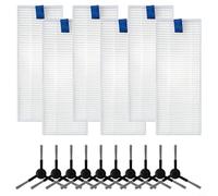 Cepillos laterales de repuesto y filtros para aspiradora Tefal RR90 RR9065 RR9067 RR9075 RR9077 y Series 130 AI, diseñados para una filtración óptima del polvo (B)