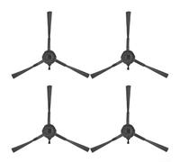 Cepillos laterales para robot aspirador Ezviz Re4 Re5 Plus de repuesto, herramientas de barrido de bordes de plástico de nailon para llegar a las esquinas, color negro, paquete de 10 (4 unidades)