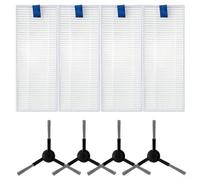 Cepillos laterales y filtros de repuesto para aspiradora Tefal RR90 RR9065 RR9067 RR9075 RR9077 y Series 130 AI, diseñados para una filtración óptima del polvo (A)