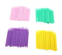 Cepillos Micro Aplicadores Flexibles - 400 Piezas Establecidas para la Aplicación de Maquillaje de Precisión y Delineador Ojos - Varitas Suaves, Sanitarias, Delineador con Cómodas Manijas ABS