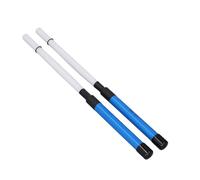 Cepillos para Batera de Jazz, Alambre de Nailon ABS, Cepillo Porttil para Baquetas, Cerdas Adecuadas, 2 Unidades/par de Cepillos para Batera (Azul