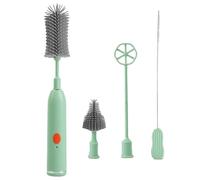 Cepillos para botellas para limpiar - 1200 mAh limpiador de cepillos de botellas | 200-220 rpm cepillo limpiador de paja | Carga USB - Herramienta de limpieza eléctrica con cabezal intercambiable para