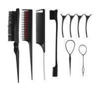 Cepillos Para Cabello Herramientas De Bordes Cepillo Con Clips Mujeres Y Niñas Tocante Peateo Borde Peine Salón