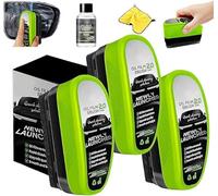 Cepillos para Cristales de Coche sin Aceite, Limpiador de cristales Clear Vision Upgrade 2.0, Cepillo de Limpieza de Película de Aceite para Vidrio de Automóvil (3)