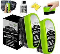 Cepillos para Cristales de Coche sin Aceite, Limpiador de cristales Clear Vision Upgrade 2.0, Cepillo de Limpieza de Película de Aceite para Vidrio de Automóvil (2)