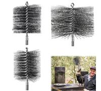 Cepillos para Tubo de Estufa, 30/50/80/110/130/150/170/180/200 mm Cepillo para Tubo de Horno, Jucepillo para Limpiar Tubo de Chimenea, Cepillo para Calderas para Chimeneas, Chimeneas (110/130/180MM)