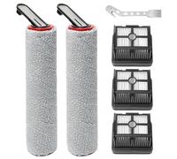 Cepillos Rodillo+Filtros Accesorios para Dreame H15 Mix/H12Pro FlexiReach/H15 Pro/H15S/H15Pro FoamWash/H12 Pro FlexLite Repuestos de Aspirador en Seco y Húmedo, 2 Cepillos Rodillo + 3 Filtros Hepa