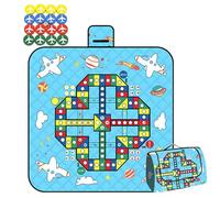 Ceprznvey Alfombra de Juego Exterior | Manta de Picnic Exterior con Piezas de Ajedrez,Plegable Ligera Portátil 3 Capas Familiar para Camping Playa Jardín Parque