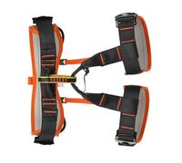 Ceprznvey Arnés para hombre y trabajo, arnés ajustable para techos, equipo de parada de caída para rescate, tala de árboles, tirolina, pared de escalada interior, caza, alpinismo y