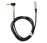 Ceprznvey Audio Plug Adapter, Audio Auxiliary Cord, 1 Meter Male to Female Extension Cable, Gold-Plated Lightweight Copper Wire for Mobile Phones Tablets Speakers, Digital Devices Compatible
