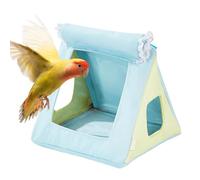 Ceprznvey Bird Bed, Parakeet Hammock, Cockatiel Nest, Four Seasons Bird House Accessories, Soft Cloth Material, Cozy Retreat for Budgies, Lovebird, Parrotlet, 6.69x6.3x5.91 pulgadas