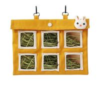 Ceprznvey Bunny Hay Holder, Hangable Rabbit Bag, Chinchilla Cage Accessories Large Capacity Animal Food Bowls for Chinchillas Hamsters Small Pets and Animals