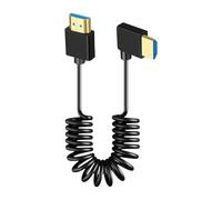Ceprznvey Cable Espiral Para Monitor,Cable En Espiral Para Pantallas Portátiles | Conexión Compacta Extensible para Estudios, Exteriores y Espacios Reducidos
