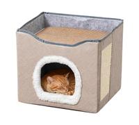 Ceprznvey Cama Cueva De Gatos Semi-Cerrado Y Lavable