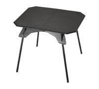 Ceprznvey Camping Table, Grill Stand, Lightweight Foldable Picnic Desk with Removable Legs Height Adjustable for Outdoor Adventures Patio Travel, 18.9x14.76x15.94 Inches, ABS, Aluminum Alloy
