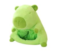 Ceprznvey Capybara Hat, Stuffed Headgear, Soft Cute Cartoon Animal Plush Hat for Kids, Adults, Christmas, Cosplay Costume, Birthday, Parties, 14.96x13.78 Inches, 400g, PP Cotton