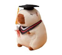 Ceprznvey Capybara Plush Toy, Graduation Cap Doll, Soft Stuffed Animal, Cute Design Premium Quality Fabric Sturdy Lightweight Child-Friendly for Kids, 9.06 Inches