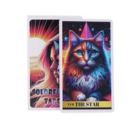Ceprznvey Cat Card, Beginner Deck, Original Tarot Reading, 78 piezas Sturdy Construction Easy to Shuffle Portable Lightweight Adecuado para todas las edades, 4,06 x 2,36 pulgadas
