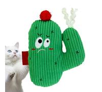 Ceprznvey Cat Plush Teething Toy, Bite-Resistant Catnip Chew Toy, Soft Sound and Safe Teething Chewer, Interactive Training Aid, Indoor Play Ejercise, 5,91 x 4,33 pulgadas