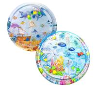 Ceprznvey Cat Water Play Mat, Sensory Cooling Pad, Interactive Pet Toy, Indoor Outdoor Fun, Comfortable Splash, Summer Relief for Pets, Outdoor Water Toy, 39,37