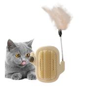 Ceprznvey Catnip Toy, Cat Scratcher and Massage Ball, Catnip Ball, Face Scratcher Toy, Stick Wall Catnip Ball Toys, Catnip Licking Toy, Lick for Indoor Kittens Cats to Lick, Massage and Grooming