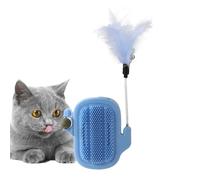Ceprznvey Catnip Toy, Cat Scratcher and Massage Ball, Catnip Ball, Face Scratcher Toy, Stick Wall Catnip Ball Toys, Catnip Licking Toy, Lick for Indoor Kittens Cats to Lick, Massage and Grooming