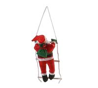 Ceprznvey Climbing Ladder, Christmas Climbing Santa Doll, Climbing Toy, Holiday Ornament, Santa Figure with Rope for Christmas Tree Climbing Santa