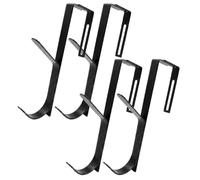 Ceprznvey Colgador de puerta de 2 a 3.6 pulgadas, panel de metal ajustable | Colgador para colgar sobre la puerta con 2 ganchos para coronas, abrigos, toallas, bufandas, bolsos, alquiler, casa