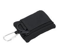 Ceprznvey Credit Card Holder for Women, Portable Card Wallet, Zipper Pouch, Nylon Material, Compact Design, for Traveling, Camping, Hiking, 4.33x3.15 pulgadas, Black, 1 Pack, Negro , Se référer au