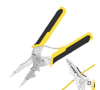 Ceprznvey Crimpadora De Cables - 8 en 1 Alicate Manual de Crimpar,Cortacables,Para Pelar Cortar Cableado Y Afeitar Cables Eléctricos Y Reparaciones Del Hogar