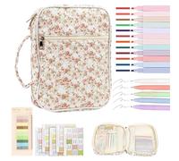 Ceprznvey De Biblia Para Mujeres,de Iglesia con Asa - Estuche para Mujer con Cremallera y Accesorios de Estudio,para Estudio Cristiano Transporte y Viaje