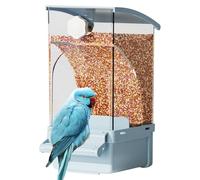 Ceprznvey Dispensador De Alimentos Para Loro,Tanque Transparente Para - Accesorios De Jaula Para Pájaros Diamante Mandarín Periquito Conure Loro Calopsitte