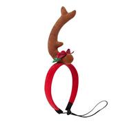 Ceprznvey Dog Antlers Headband, dibujos animados Dog Christmas Headband, Colorful Reindeer Hoop Deer Horn Decor with Adjustable Elastic Band for Cats Dogs Puppies, 11,02 pulgadas