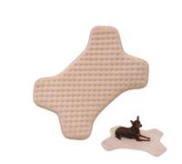 Ceprznvey Dog Kennel Pad, Puppy Mattress, Bone Shape Pet Bed, Machine Washable, Non-Slip Chew Resistant, Indoor Sleeping Mat, 27.95x19.29x1.18 Inches, Coral Fleece, Soft Mattress Orthopedic