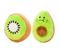 Ceprznvey Dog Toys, Soft Plush Chew Toy, Fruit Design Teether, Mental Enrichment Treat Dispenser, Indoor Outdoor Training Fetch Toy, Pet Playtime, Treat Hiding 3.94x5.12