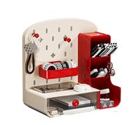 Ceprznvey Escritorio Display Stand, Pegboard Desk Organizer, No Drill Desk Organizer, Pegboard Organizer Shelf, Desktop Storage Organizer, Desk Accessory Shelf for Home Desk Organizer
