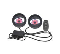 Ceprznvey Evil Eyes Headlight for Car, 2pcs LED Eye Lamp, Remote Control Auto Light with 6 Modes & Adjustable Pattern, 12V-36V Dustproof Lights, Glass Lens Vehicle Decoration
