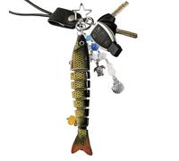 Ceprznvey Fish, Cute Bag Charm, Funny Backpack Accessory, Abs Lightweight Pendant, Decorative Travel Gift, Daily Use for Men Women, 6.89x1.18x0.79
