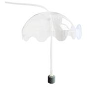 Ceprznvey Fish Tank Splash Cover, Betta Fish Air Pump Guard, Acrylic Aquarium Silent Oxygenation Bubbler with Hose and Air Stone for Bedrooms, Workplaces Living Spaces, 5,91 x 2,76 pulgadas