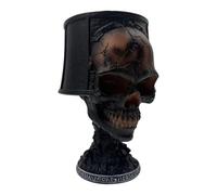 Ceprznvey Gothic Skull Table Lamp - Halloween Light For Ambiance | Resin Material With USB Power, Soft Glow Effect, Distinct Nightstand Accent, For Bedroom, Living Room, Party Decoration