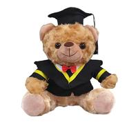 Ceprznvey Graduation Stuffed Animal, College Grad Plush Bear with String Light, Cute Graduation Decoration, Present for High School & College Graduates, Plush Bear with Roses and Present Bag