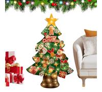Ceprznvey Holiday Tree - Toddler Felt Christmas Decoration with Lights | Felt Fabric with 9.8ft LED String, Interactive Wall Decal Design, DIY Ornament Activity for Bedroom Classroom Door Entrance